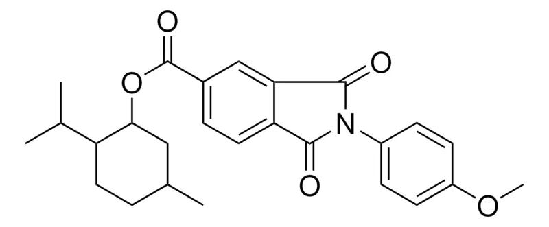 Sigma-Aldrich 2-ISOPROPYL-5-METHYLCYCLOHEXYL 2-(4-METHOXYPHENYL)-1,3-DIOXO-5-ISOINDOLINECARBOXYLATE,AldrichCPR