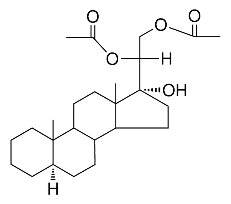 Sigma-Aldrich 17-ALPHA-HYDROXY-5-ALPHA-PREGNANE-20-BETA,21-DIYL DIACETATE,AldrichCPR
