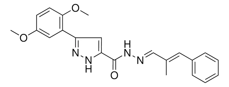 Sigma-Aldrich 5-(2,5-DI-MEO-PH)-2H-PYRAZOLE-3-CARBOXYLIC ACID (2-ME-3-PH-ALLYLIDENE)-HYDRAZIDE,AldrichCPR