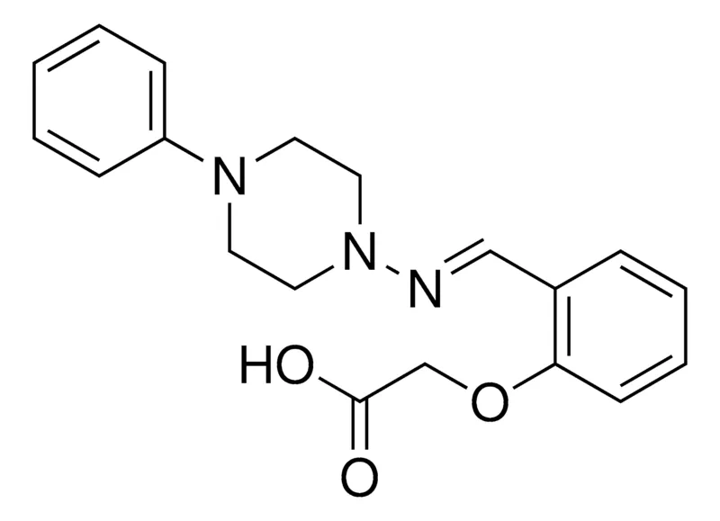 Sigma-Aldrich (2-(((4-PHENYL-1-PIPERAZINYL)IMINO)METHYL)PHENOXY)ACETIC ACID,AldrichCPR