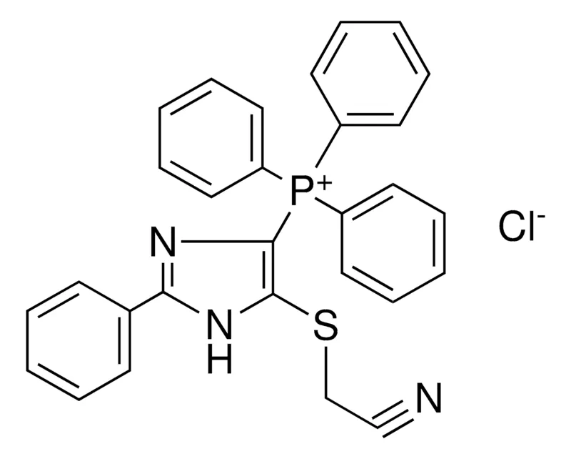 Sigma-Aldrich (5-CYANOMETHYLSULFANYL-2-PH-1H-IMIDAZOL-4-YL)-TRIPHENYL-PHOSPHONIUM, CHLORIDE,AldrichCPR