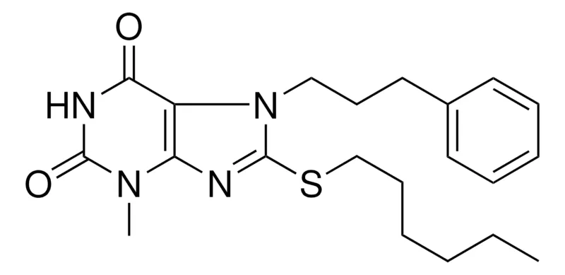 Sigma-Aldrich 8-HEXYLSULFANYL-3-METHYL-7-(3-PHENYL-PROPYL)-3,7-DIHYDRO-PURINE-2,6-DIONE，AldrichCPR