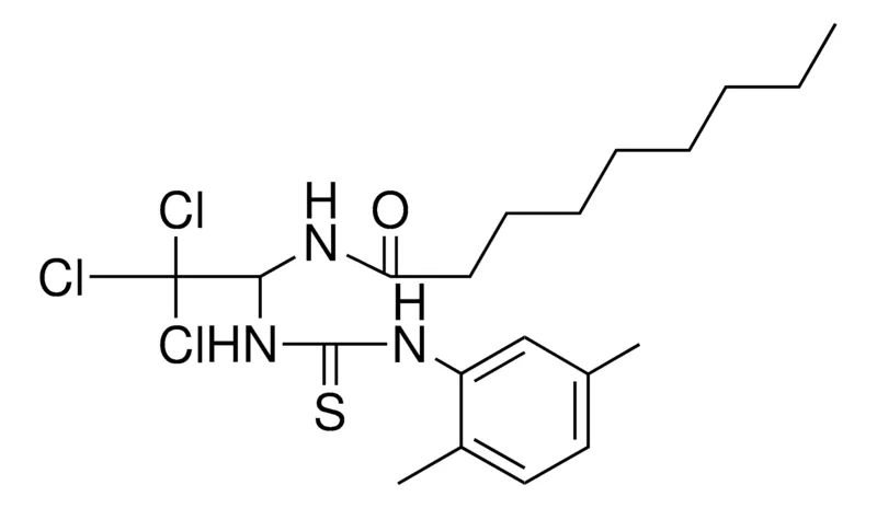Sigma-Aldrich NONANOIC ACID (2,2,2-TRICHLORO-1-(3-(2,5-DIMETHYL-PH)-THIOUREIDO)-ETHYL)-AMIDE,AldrichCPR