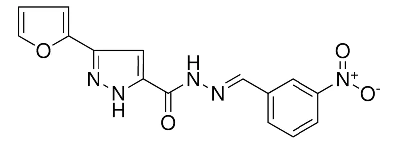 Sigma-Aldrich 5-FURAN-2-YL-2H-PYRAZOLE-3-CARBOXYLIC ACID (3-NITRO-BENZYLIDENE)-HYDRAZIDE,AldrichCPR