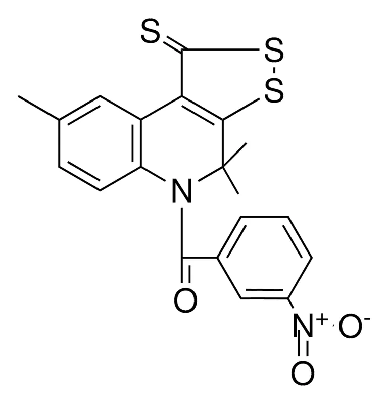 Sigma-Aldrich (NITRO-PH)-(TRIMETHYL-THIOXO-DITHIA-AZA-CYCLOPENTA(A)NAPHTHALEN-5-YL)-METHANONE,AldrichCPR
