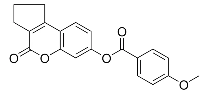 Sigma-Aldrich 4-METHOXY-BENZOIC ACID 4-OXO-1,2,3,4-TETRAHYDRO-CYCLOPENTA(C)CHROMEN-7-YL ESTER,AldrichCPR