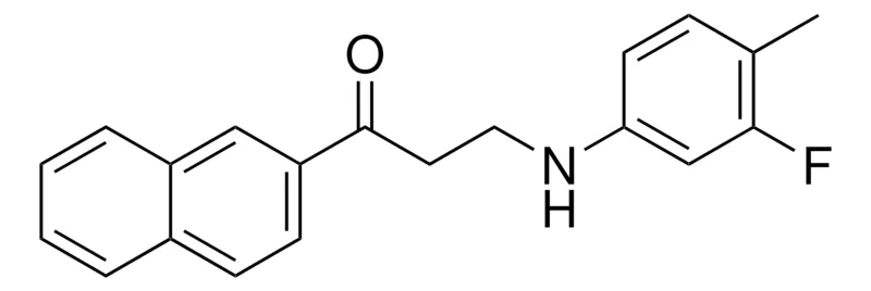 Sigma-Aldrich 3-(3-FLUORO-4-METHYLANILINO)-1-(2-NAPHTHYL)-1-PROPANONE,AldrichCPR