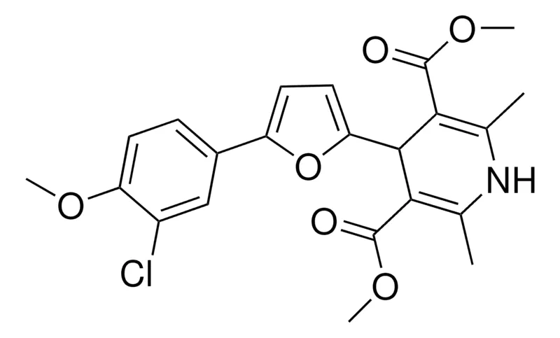 Sigma-Aldrich DIMETHYL 4-(5-(3-CHLORO-4-METHOXYPHENYL)-2-FURYL)-2,6-DIMETHYL-1,4-DIHYDRO-3,5-PYRIDINEDICARBOXYLATE,AldrichCPR