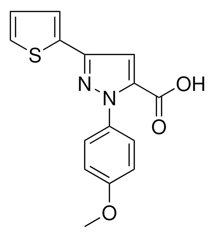 Sigma-Aldrich 1-(4-METHOXYPHENYL)-3-(2-THIENYL)-1H-PYRAZOLE-5-CARBOXYLIC ACID,AldrichCPR