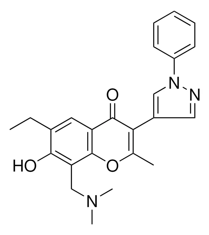 Sigma-Aldrich 8-((DIMETHYLAMINO)ME)-6-ET-7-HO-2-ME-3-(1-PH-1H-PYRAZOL-4-YL)-4H-CHROMEN-4-ONE,AldrichCPR