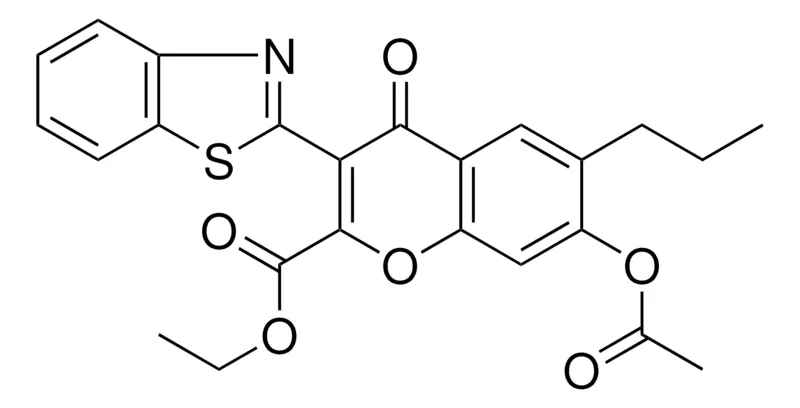 Sigma-Aldrich ET 7-(ACETYLOXY)-3-(1,3-BENZOTHIAZOL-2-YL)-4-OXO-6-PR-4H-CHROMENE-2-CARBOXYLATE，AldrichCPR
