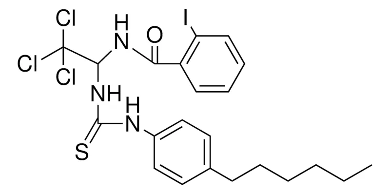 Sigma-Aldrich 2-IODO-N-(2,2,2-TRICHLORO-1-(3-(4-HEXYL-PHENYL)-THIOUREIDO)-ETHYL)-BENZAMIDE,AldrichCPR