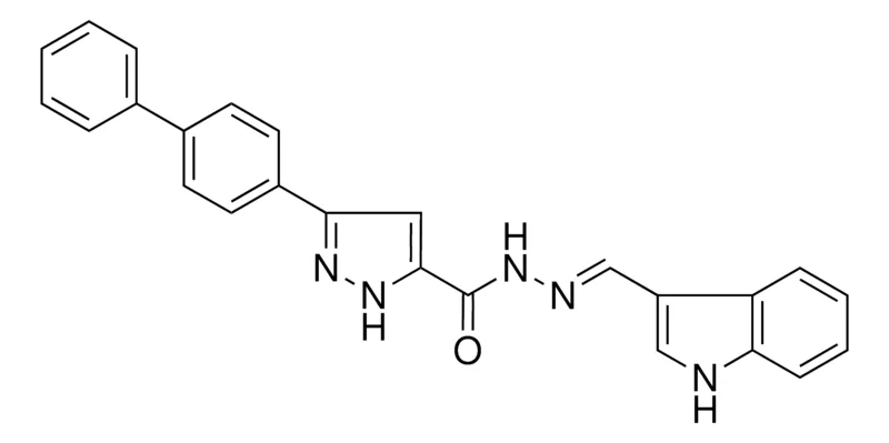 Sigma-Aldrich 3-(1,1'-BIPHENYL)-4-YL-N'-(1H-INDOL-3-YLMETHYLENE)-1H-PYRAZOLE-5-CARBOHYDRAZIDE,AldrichCPR