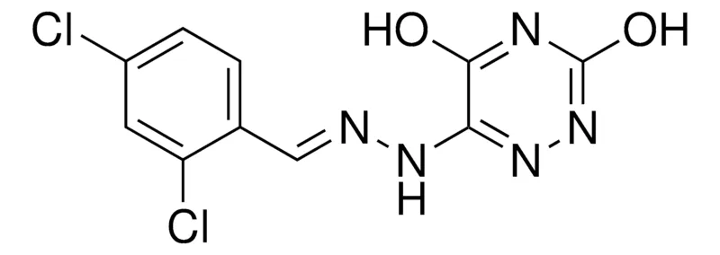 Sigma-Aldrich 2,4-DICHLOROBENZALDEHYDE (3,5-DIHYDROXY-1,2,4-TRIAZIN-6-YL)HYDRAZONE,AldrichCPR