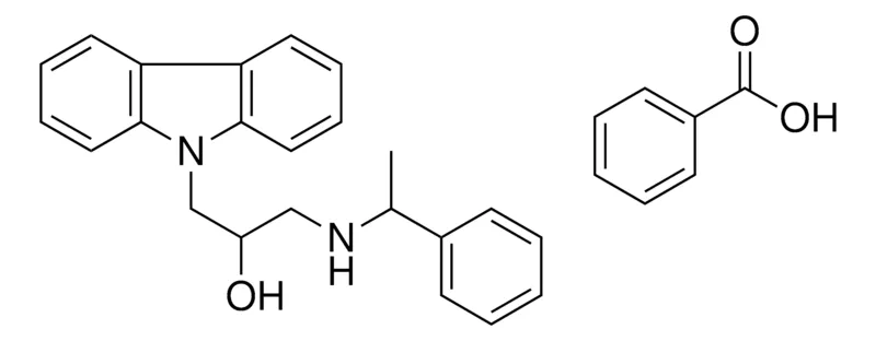 Sigma-Aldrich 1-CARBAZOL-9-YL-3-(1-PHENYL-ETHYLAMINO)-PROPAN-2-OL, BENZOATE，AldrichCPR