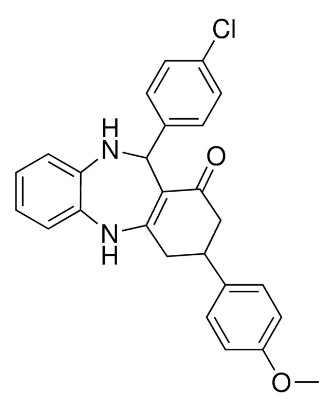 Sigma-Aldrich 11-(4-CL-PH)-3-(4-MEO-PH)2,3,4,5,10,11-HEXAHYDRO-DIBENZO(B,E)(1,4)DIAZEPIN-1-ONE,AldrichCPR