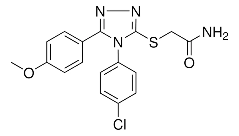 Sigma-Aldrich 2-((4-(4-CHLOROPHENYL)-5-(4-METHOXYPHENYL)-4H-1,2,4-TRIAZOL-3-YL)THIO)ACETAMIDE,AldrichCPR