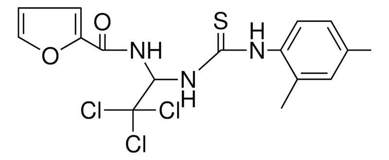 Sigma-Aldrich FURAN-2-CARBOXYLIC ACID (2,2,2-TRI-CL-1-(3-(2,4-DI-ME-PH)-THIOUREIDO)-ET)-AMIDE,AldrichCPR