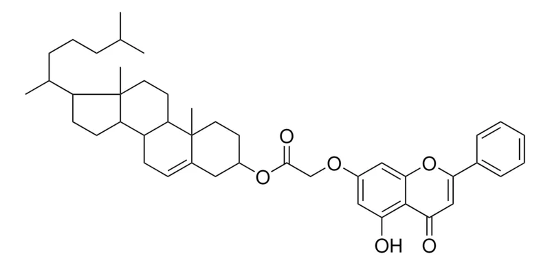 Sigma-Aldrich 17-(1,5-DIMETHYLHEXYL)-10,13-DIMETHYL-2,3,4,7,8,9,10,11,12,13,14,15,16,17-TETRADECAHYDRO-1H-CYCLOPENTA[A]PHENANTHREN-3-YL [(5-HYDROXY-4-OXO-2-PHENYL-4H-CHROMEN-7-YL)OXY]ACETATE，AldrichCPR