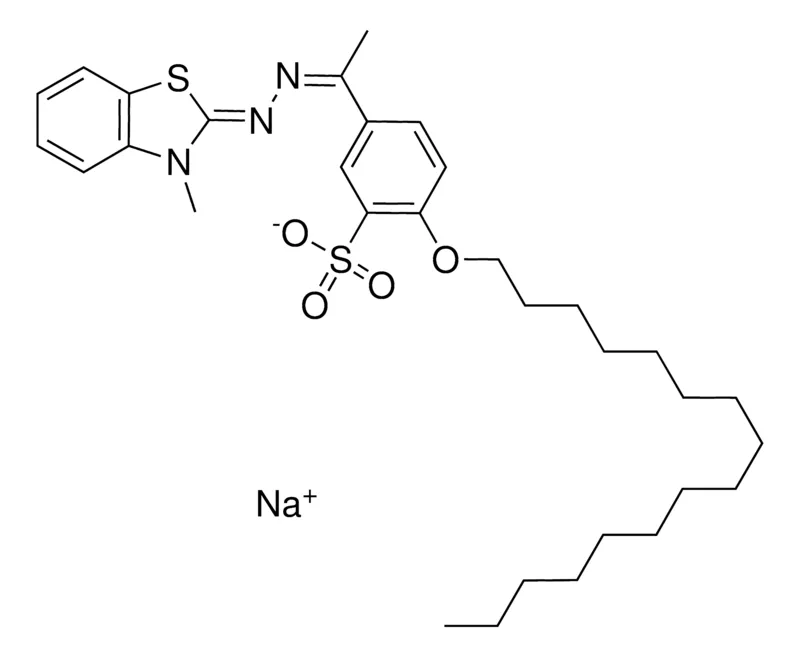 Sigma-Aldrich 3-METHYL-2-BENZOTHIAZOLINONE, AZINE WITH 4'-HEXADECYL-O-3'-SULFOACETOPHENONE, NA,AldrichCPR