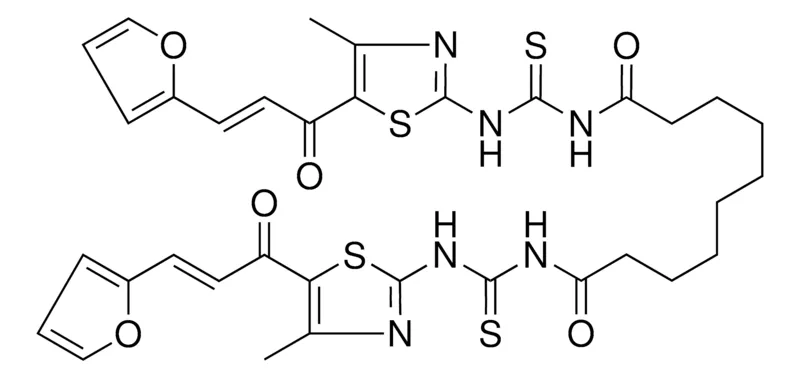 Sigma-Aldrich N1,N10-BIS(5-((E)-3-(FURAN-2-YL)ACRYLOYL)-4-METHYLTHIAZOL-2-YLCARBAMOTHIOYL)DECANEDIAMIDE,AldrichCPR