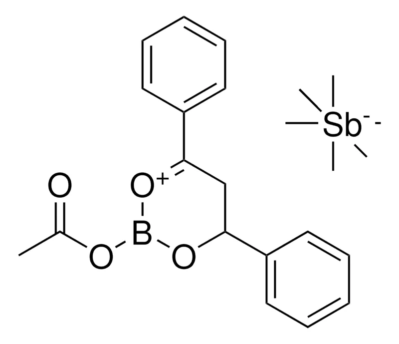 Sigma-Aldrich 2-(ACETYLOXY)-4,6-DIPHENYL-4H,5H-1,3,2-DIOXABORININ-1-IUM HEXAMETHYLANTIMONATE(1-),AldrichCPR