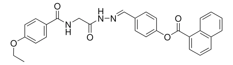Sigma-Aldrich 4-(2-(((4-ETHOXYBENZOYL)AMINO)ACETYL)CARBOHYDRAZONOYL)PHENYL 1-NAPHTHOATE,AldrichCPR