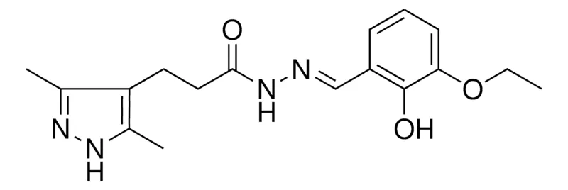 Sigma-Aldrich 3-(3,5-DI-ME-1H-PYRAZOL-4-YL)PROPIONIC ACID (3-ETHOXY-2-HO-BENZYLIDENE)HYDRAZIDE,AldrichCPR