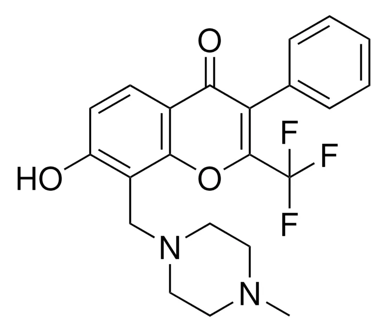 Sigma-Aldrich 7-HO-8-((4-ME-1-PIPERAZINYL)ME)-3-PHENYL-2-(TRIFLUOROMETHYL)-4H-CHROMEN-4-ONE,AldrichCPR