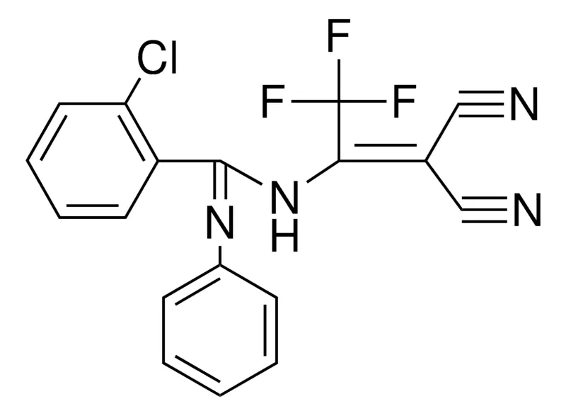 Sigma-Aldrich 2-CHLORO-N-(2,2-DICYANO-1-TRIFLUOROMETHYL-VINYL)-N'-PHENYL-BENZAMIDINE,AldrichCPR