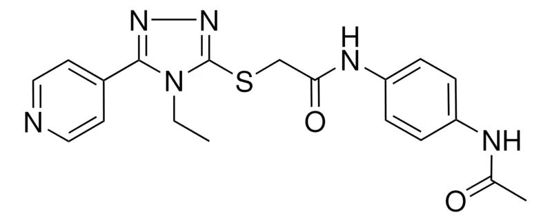 Sigma-Aldrich N(4-(ACETYLAMINO)PH)2-((4-ET-5-(4-PYRIDINYL)4H-1,2,4-TRIAZOL-3-YL)THIO)ACETAMIDE，AldrichCPR