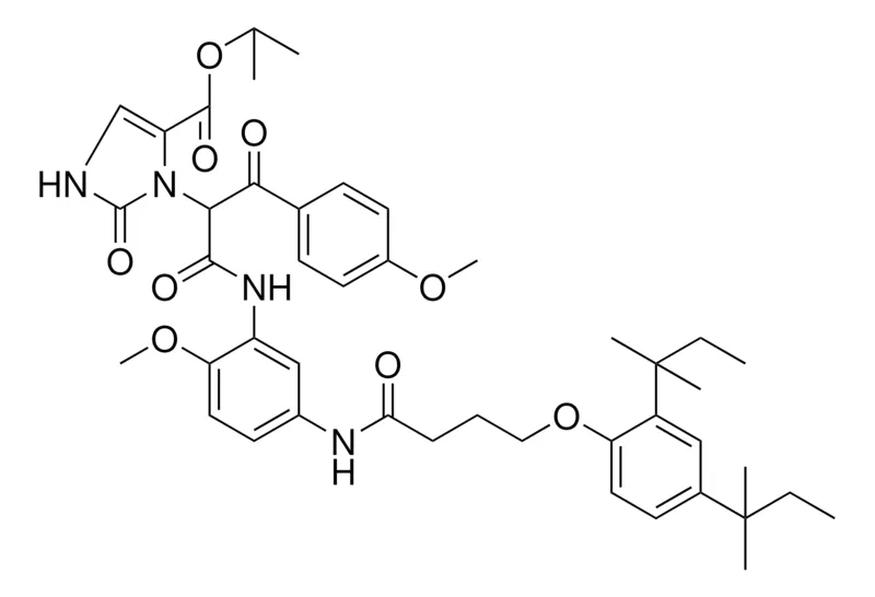 Sigma-Aldrich ISOPROPYL 3-[2-(5-{[4-(2,4-DITERT-PENTYLPHENOXY)BUTANOYL]AMINO}-2-METHOXYANILINO)-1-(4-METHOXYBENZOYL)-2-OXOETHYL]-2-OXO-2,3-DIHYDRO-1H-IMIDAZOLE-4-CARBOXYLATE，AldrichCPR