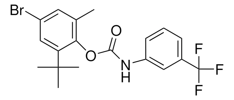 Sigma-Aldrich 4-BROMO-2-TERT-BUTYL-6-METHYLPHENYL N-(3-(TRIFLUOROMETHYL)PHENYL)CARBAMATE,AldrichCPR