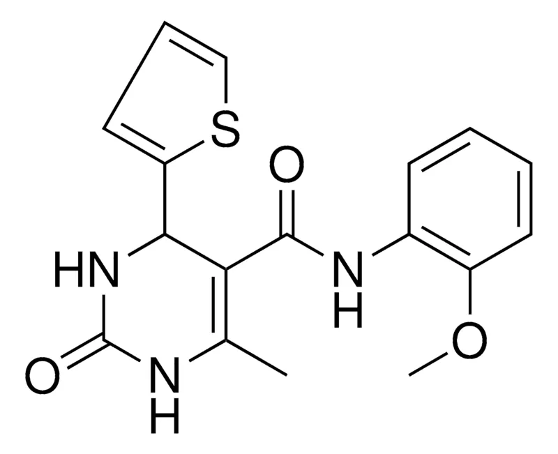 Sigma-Aldrich 6-ME-2-OXO-4-THIOPHEN-2YL1,2,3,4-4H-PYRIMIDINE-5-CARBOXYLIC ACID (2-MEO-PH)AMIDE,AldrichCPR