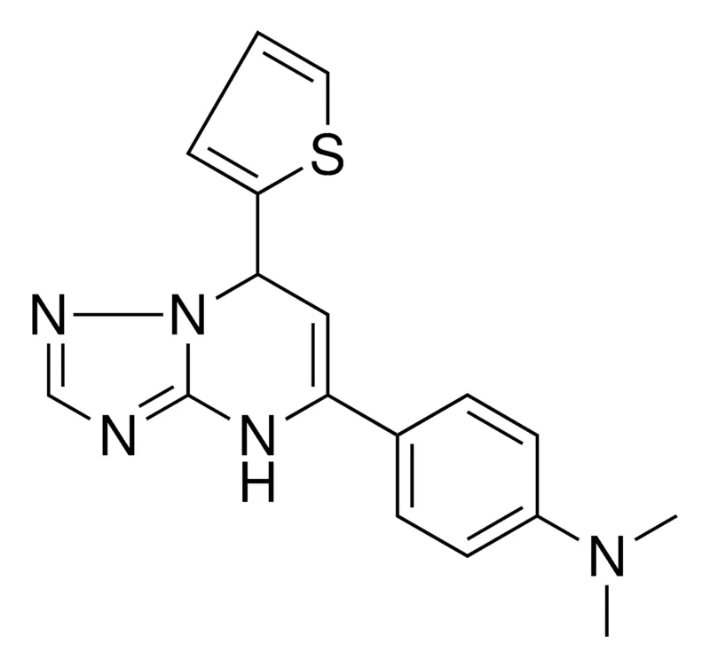 Sigma-Aldrich DI-ME-(4-(7-THIOPHEN-2-YL-4,7-2H-(1,2,4)TRIAZOLO(1,5-A)PYRIMIDIN-5-YL)-PH)-AMINE,AldrichCPR