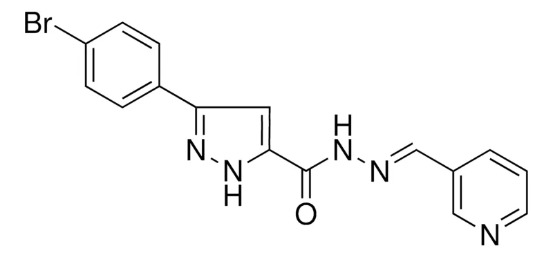 Sigma-Aldrich 5-(4-BROMO-PHENYL)-2H-PYRAZOLE-3-CARBOXYLIC ACID PYRIDIN-3-YLMETHYLENE-HYDRAZIDE,AldrichCPR