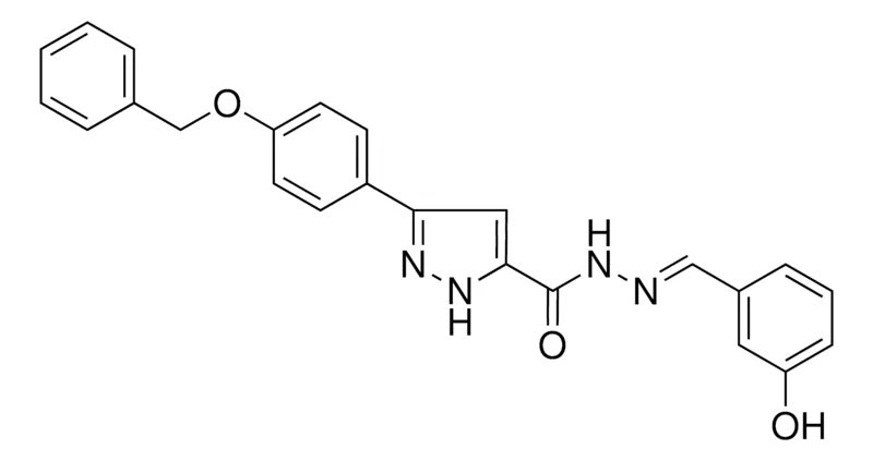Sigma-Aldrich 5-(4-BENZYLOXY-PH)-2H-PYRAZOLE-3-CARBOXYLIC ACID (3-HO-BENZYLIDENE)-HYDRAZIDE,AldrichCPR