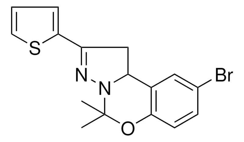 Sigma-Aldrich 8-BR-4,4-DI-ME-2-THIOPHEN-2-YL-1,9B-2H-5-OXA-3,3A-DIAZA-CYCLOPENTA(A)NAPHTHALENE,AldrichCPR
