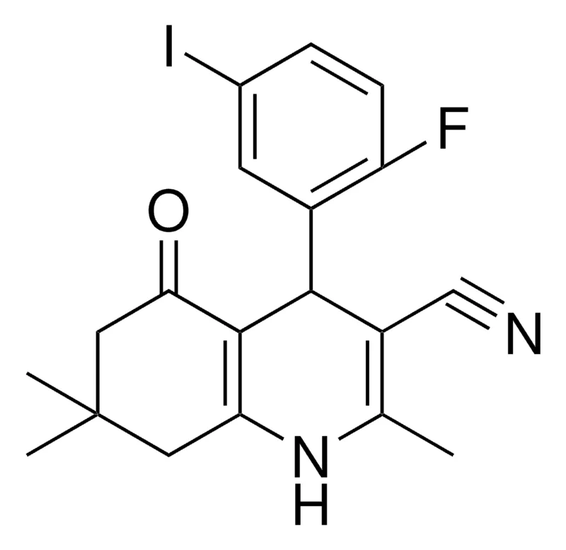 Sigma-Aldrich 4(2-F-5-IODO-PH)2,7,7-TRI-ME-5-OXO-1,4,5,6,7,8-HEXAHYDRO-3-QUINOLINECARBONITRILE,AldrichCPR