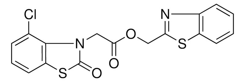 Sigma-Aldrich (4-CHLORO-2-OXO-BENZOTHIAZOL-3-YL)-ACETIC ACID BENZOTHIAZOL-2-YLMETHYL ESTER,AldrichCPR