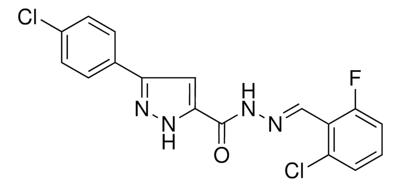 Sigma-Aldrich 5-(4-CL-PH)-2H-PYRAZOLE-3-CARBOXYLIC ACID (2-CL-6-FLUORO-BENZYLIDENE)-HYDRAZIDE，AldrichCPR