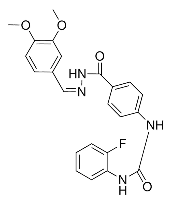 Sigma-Aldrich 4-(3-(2-FLUOROPHENYL)UREIDO)BENZOIC (3,4-DIMETHOXYBENZYLIDENE)HYDRAZIDE,AldrichCPR