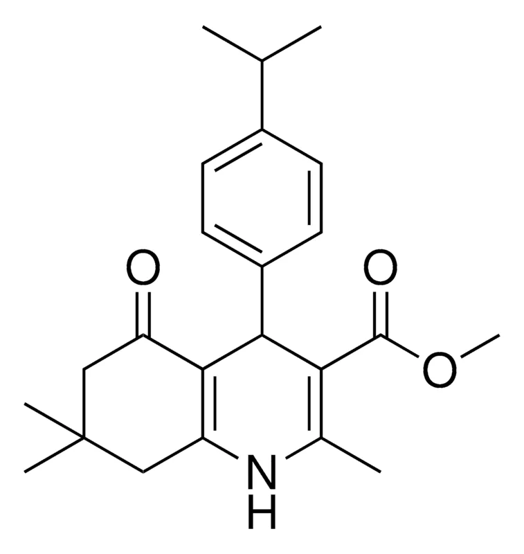 Sigma-Aldrich METHYL 4-(4-ISOPROPYLPHENYL)-2,7,7-TRIMETHYL-5-OXO-1,4,5,6,7,8-HEXAHYDRO-3-QUINOLINECARBOXYLATE,AldrichCPR