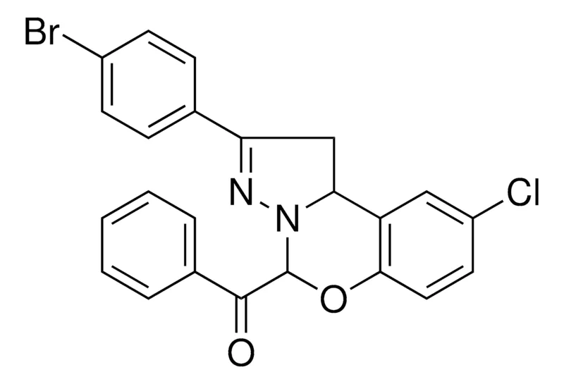 Sigma-Aldrich (2-(4-BR-PH)-8-CL-2H-5-OXA-3,3A-DIAZA-CYCLOPENTA(A)NAPHTHALEN-4-YL)-PH-METHANONE,AldrichCPR