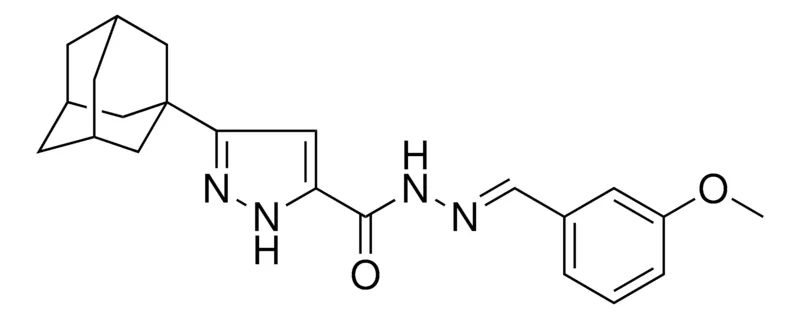 Sigma-Aldrich 5-ADAMANTAN-1-YL-2H-PYRAZOLE-3-CARBOXYLIC ACID (3-METHOXY-BENZYLIDENE)-HYDRAZIDE,AldrichCPR