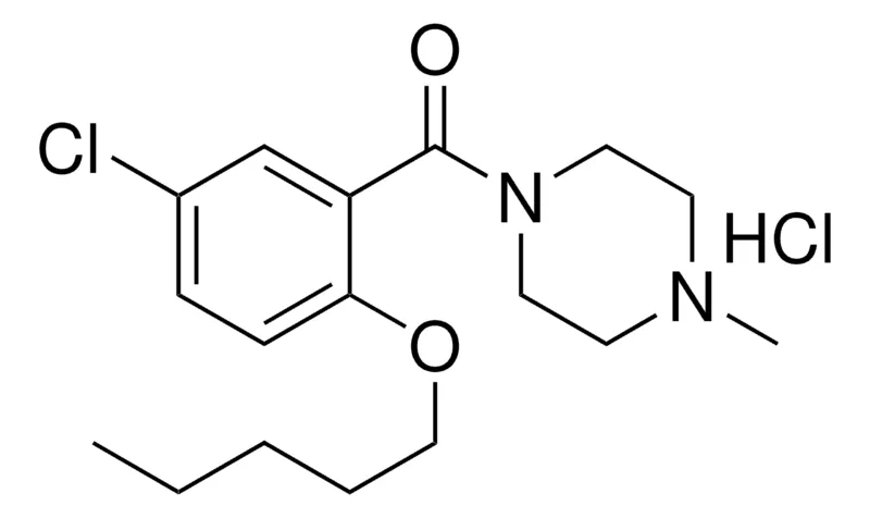 Sigma-Aldrich (5-CHLORO-2-PENTYLOXY-PHENYL)-(4-ME-PIPERAZIN-1-YL)-METHANONE, HYDROCHLORIDE,AldrichCPR
