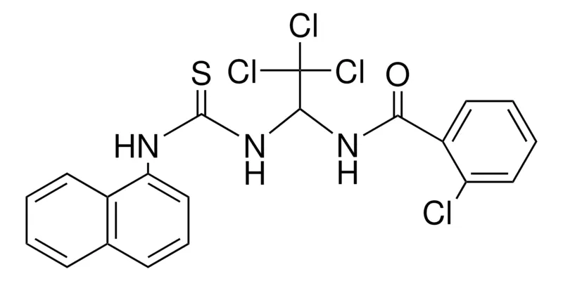 Sigma-Aldrich 2-CHLORO-N-(2,2,2-TRICHLORO-1-(3-NAPHTHALEN-1-YL-THIOUREIDO)-ETHYL)-BENZAMIDE,AldrichCPR