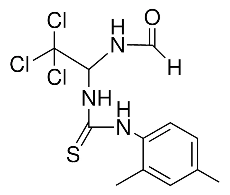 Sigma-Aldrich N-(2,2,2-TRICHLORO-1-(3-(2,4-DIMETHYL-PHENYL)-THIOUREIDO)-ETHYL)-FORMAMIDE,AldrichCPR