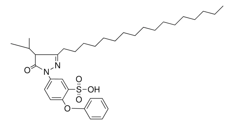Sigma-Aldrich 5-(4-ISOPROPYL-3-OCTADECYL-5-OXO-2-PYRAZOLIN-1-YL)-2-PHENOXYBENZENESULFONIC ACID,AldrichCPR