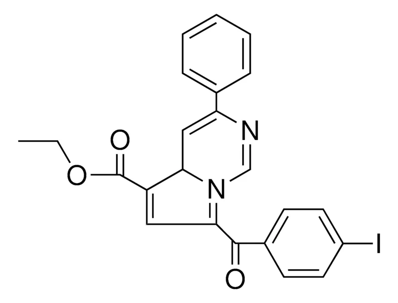 Sigma-Aldrich 7-(4-I-BZ)-3-PHENYL-4AH-PYRROLO(1,2-C)PYRIMIDINE-5-CARBOXYLIC ACID ETHYL ESTER,AldrichCPR